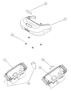 Bumper And Control Box Diagram and Parts List for XR33000 (22BSBDAE710)(2019) Cub Cadet Lawn Mower